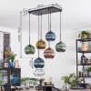 Koyoto Hanglamp, Kogellampje, Hanglamp Blauw, Goud, Groen, Koperkleurig, 6-lichts