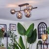 Chehalis Plafondlamp, Kogellampje Rookkleurig, 5-lichts