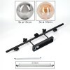 Chehalis Plafondlamp, Kogellampje Amber, Rookkleurig, 5-lichts