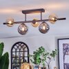 Chehalis Plafondlamp, Kogellampje Amber, Rookkleurig, 5-lichts