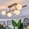 Chehalis Plafondlamp, Kogellampje Wit, 5-lichts