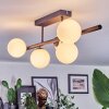 Chehalis Plafondlamp, Kogellampje Wit, 5-lichts