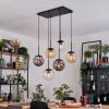 Gastor Hanglamp, Kogellampje, Hanglamp Amber, Duidelijk, Rookkleurig, 6-lichts