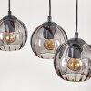 Koyoto Hanglamp, Kogellampje, Hanglamp Natuurlijke kleuren, Zwart, 5-lichts Koyoto Hanglamp, Kogellampje, Hanglamp Natuurlijke kleuren, Zwart, 5-lichts