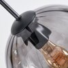 Koyoto Hanglamp, Kogellampje, Hanglamp Amber, Rookkleurig, 6-lichts