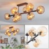 Koyoto Plafondlamp, Kogellampje Amber, 8-lichts