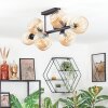 Koyoto Plafondlamp, Kogellampje Amber, 8-lichts