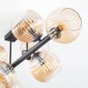 Koyoto Plafondlamp, Kogellampje Amber, 8-lichts