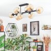 Koyoto Plafondlamp, Kogellampje Amber, 8-lichts