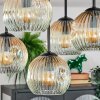 Ripoll Plafondlamp, Kogellampje Amber, Duidelijk, 5-lichts