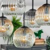 Ripoll Plafondlamp, Kogellampje Amber, Duidelijk, Rookkleurig, 5-lichts