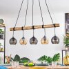 Koyoto Hanglamp, Kogellampje, Hanglamp Natuurlijke kleuren, Zwart, 5-lichts