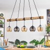 Koyoto Hanglamp, Kogellampje, Hanglamp Natuurlijke kleuren, Zwart, 5-lichts