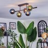 Chehalis Plafondlamp, Kogellampje Blauw, Groen, Koperkleurig, 5-lichts