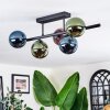 Chehalis Plafondlamp, Kogellampje Blauw, Groen, Koperkleurig, 5-lichts