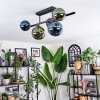 Chehalis Plafondlamp, Kogellampje Blauw, Groen, Koperkleurig, 5-lichts