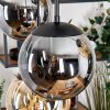 Gastor Hanglamp, Kogellampje, Hanglamp Amber, Rookkleurig, 6-lichts