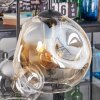 Ripoll Hanglamp, Kogellampje, Hanglamp Amber, Duidelijk, Rookkleurig, 6-lichts