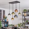 Koyoto Hanglamp, Kogellampje, Hanglamp Blauw, Goud, Groen, Duidelijk, Koperkleurig, 6-lichts