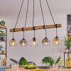 Ripoll Hanglamp, Kogellampje, Hanglamp Natuurlijke kleuren, Zwart, 5-lichts