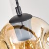 Ripoll Hanglamp, Kogellampje, Hanglamp Natuurlijke kleuren, Zwart, 5-lichts