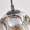 Ripoll Hanglamp, Kogellampje, Hanglamp Natuurlijke kleuren, Zwart, 5-lichts