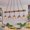 Ripoll Hanglamp, Kogellampje, Hanglamp Natuurlijke kleuren, Zwart, 5-lichts