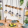 Ripoll Hanglamp, Kogellampje, Hanglamp Natuurlijke kleuren, Zwart, 5-lichts