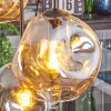 Ripoll Hanglamp, Kogellampje, Hanglamp Amber, Duidelijk, Rookkleurig, 6-lichts