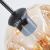 Ripoll Hanglamp, Kogellampje, Hanglamp Amber, Duidelijk, Rookkleurig, 6-lichts