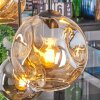 Ripoll Hanglamp, Kogellampje, Hanglamp Amber, Rookkleurig, 6-lichts