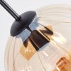 Koyoto Hanglamp, Kogellampje, Hanglamp Amber, Rookkleurig, 6-lichts