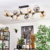 Koyoto Plafondlamp, Kogellampje Goud, Zwart, 10-lichts