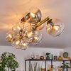 Koyoto Plafondlamp, Kogellampje Goud, Zwart, 10-lichts