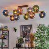 Gastor Plafondlamp, Kogellampje Goud, Zwart, 10-lichts