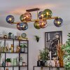 Gastor Plafondlamp, Kogellampje Goud, Zwart, 10-lichts