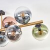 Gastor Plafondlamp, Kogellampje Goud, Zwart, 10-lichts