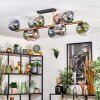 Gastor Plafondlamp, Kogellampje Goud, Zwart, 10-lichts