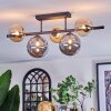 Chehalis Plafondlamp, Kogellampje Zwart, 5-lichts