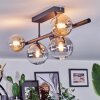 Chehalis Plafondlamp, Kogellampje Zwart, 5-lichts