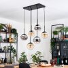 Gastor Hanglamp, Kogellampje, Hanglamp Zwart, 6-lichts