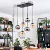 Gastor Hanglamp, Kogellampje, Hanglamp Zwart, 6-lichts