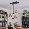 Gastor Hanglamp, Kogellampje, Hanglamp Zwart, 6-lichts