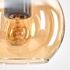 Koyoto Hanglamp, Kogellampje, Hanglamp Natuurlijke kleuren, Zwart, 4-lichts