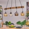 Koyoto Hanglamp, Kogellampje, Hanglamp Natuurlijke kleuren, Zwart, 4-lichts
