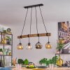 Koyoto Hanglamp, Kogellampje, Hanglamp Natuurlijke kleuren, Zwart, 4-lichts