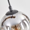 Koyoto Hanglamp, Kogellampje, Hanglamp Natuurlijke kleuren, Zwart, 4-lichts