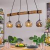 Koyoto Hanglamp, Kogellampje, Hanglamp Natuurlijke kleuren, Zwart, 4-lichts
