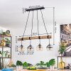 Koyoto Hanglamp, Kogellampje, Hanglamp Natuurlijke kleuren, Zwart, 4-lichts