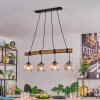 Koyoto Hanglamp, Kogellampje, Hanglamp Natuurlijke kleuren, Zwart, 4-lichts